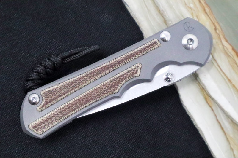Chris Reeve Knives Large Inkosi LEFT HANDED - Drop Point / CPM-Magnacut / Natural Micarta LIN-1015