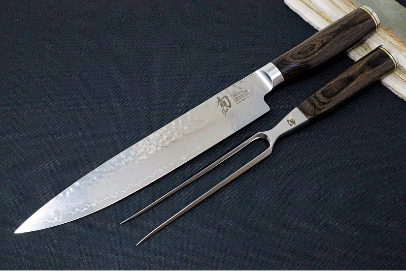 Shun Premier - 2pc Carving Set - 69 Layered Damscus - Made in Seki City, Japan - Northwest Knives
