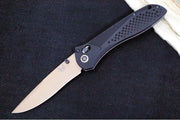 Benchmade 710FE-2401 SEVEN | TEN Limited Edition  - Recurve Drop Point Blade / CPM-Magnacut Steel / Black Anodized Aluminum Handle / FDE PVD Accents - Northwest Knives
