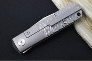 Boker BRLW Meterite Damascus Platnium Limited Edition - Non-stainless Meteorite Damascus Blade & Platnium Finish / Full Titanium Handle 110676DAM - Northwest Knives