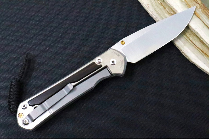 Chris Reeve Large Sebenza 31 Polished - Drop Point Blade / Macassar Ebony Inlay / CPM-Magnacut Steel (A1) L31-1636 - Northwest Knives