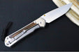 Chris Reeve Large Sebenza 31 Polished - Drop Point Blade / Macassar Ebony Inlay / CPM-Magnacut Steel (A3) L31-1636 - Northwest Knives