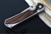 Chris Reeve Large Sebenza 31 Polished - Drop Point Blade / Macassar Ebony Inlay / CPM-Magnacut Steel (A2) L31-1636 - Northwest Knives