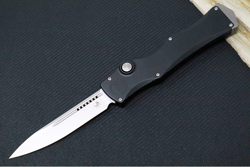 Microtech Marfione Select Microtech Halo IV Signature Series OTF - Clip Point Blade / Hardcoat Anodized Alloy Handle with Double Vapor Blasted Stainless Steel Hardware 1150-10MS1 - Northwest Knives