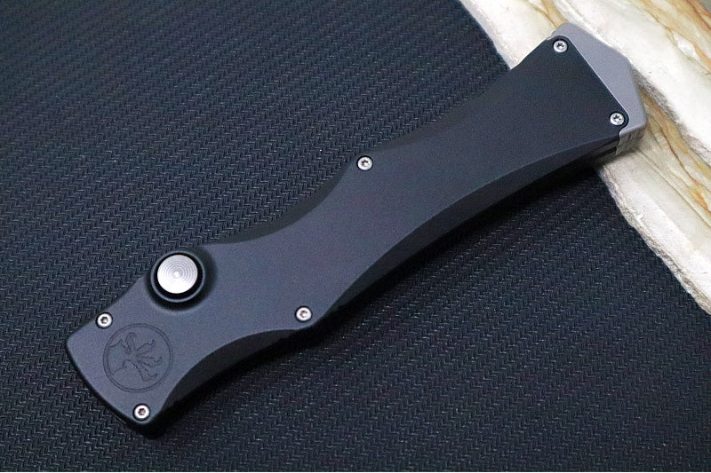 Microtech Marfione Select Microtech Halo IV Signature Series OTF - Clip Point Blade / Hardcoat Anodized Alloy Handle with Double Vapor Blasted Stainless Steel Hardware 1150-10MS1 - Northwest Knives