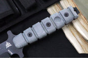 Tops US Combat Fixed Blade - 1095 Steel / Black Traction Coating Finish / Black Linen Micarta Handle / Black Ballistic Nylon Sheath US-01 - Northwest Knives