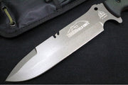 Tops Tahoma Field Fixed Blade - 1095 Steel / Tungsten Cerakote Finish / Black Canvas Micarta Handle / Black Ballistic Nylon Sheath TAHO-04 - Northwest Knives