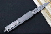 Microtech Dirac OTF - Apocalyptic Finish / Double Edge / Natural Clear Anodized Aluminum Handle 225-APNC - Northwest Knives