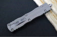 Microtech Dirac OTF - Apocalyptic Finish / Double Edge / Natural Clear Anodized Aluminum Handle 225-APNC - Northwest Knives
