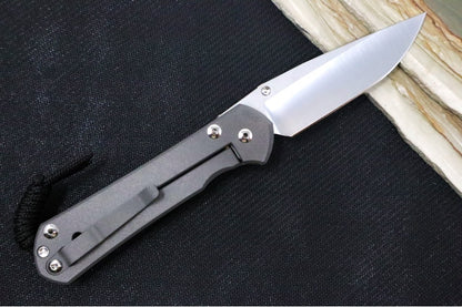 Chris Reeve Knives Large Sebenza 31 Unique Graphic - CPM-Magnacut Steel / Drop Point Blade / Amethyst Cabochon L31-1408-1036 (A1)