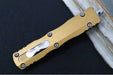 Microtech Dirac Delta OTF - Dagger Blade / Stonewashed Finish / Tan Anodized Aluminum Handle 227-10TA - Northwest Knives