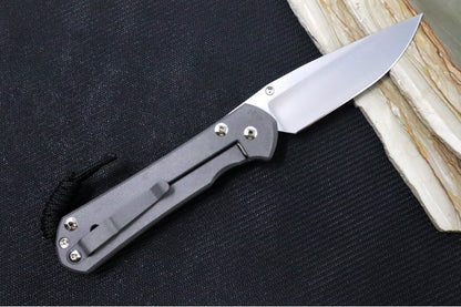Chris Reeve Knives Large Sebenza 31 Unique Graphic - CPM-Magnacut Steel / Drop Point Blade / Amethyst Cabochon L31-1408-1036 (A2)