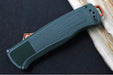 Benchmade 5371FE-2601 Shootout OTF - Battlewash FDE PVD Coated Blade / Z-Wear Tool Steel Steel / Drop Point Style / Taiga Green Grivory Handle - Northwest Knives