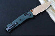 Benchmade 535TN-2601 Bugout - Elmax Steel / Drop Point Blade / Tan Cerakote Finish / Textured Taiga Green Grivory Handle - Northwest Knives