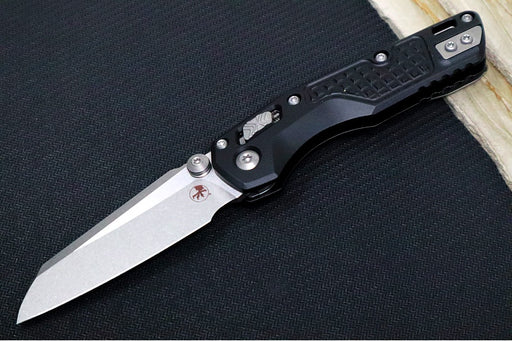 Microtech MSI Mini Manual Folder - Stonewashed Finished Blade / Frag Aluminum w/ Trim-Grip Handle 210M-10FR - Northwest Knives