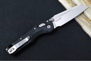 Microtech MSI Mini Manual Folder - Stonewashed Finished Blade / Frag Aluminum w/ Trim-Grip Handle 210M-10FR - Northwest Knives