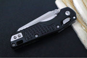 Microtech MSI Mini Manual Folder - Stonewashed Finished Blade / Frag Aluminum w/ Trim-Grip Handle 210M-10FR - Northwest Knives