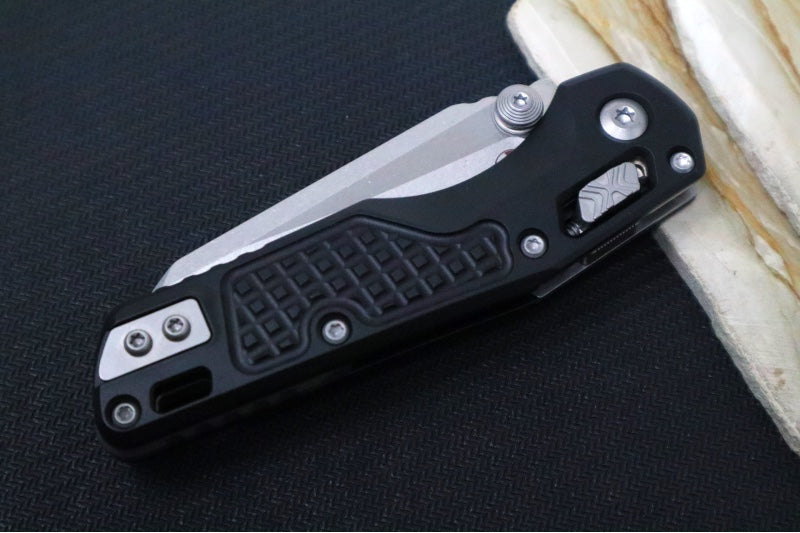 Microtech MSI Mini Manual Folder - Stonewashed Finished Blade / Frag Aluminum w/ Trim-Grip Handle 210M-10FR - Northwest Knives
