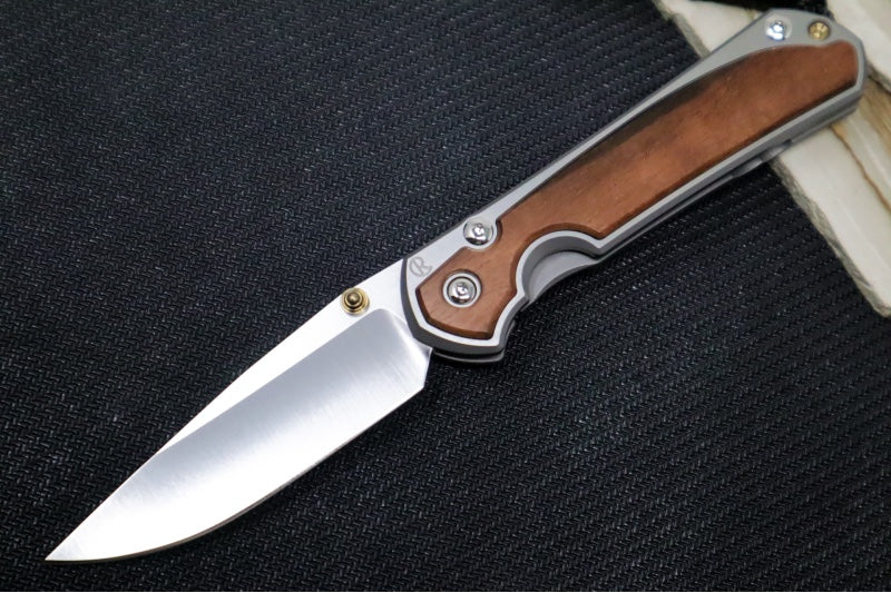 Chris Reeve Knives Small Sebenza 31 - CPM-Magnacut Steel / Polished Drop Point / Macassar Ebony Inlay (A1)