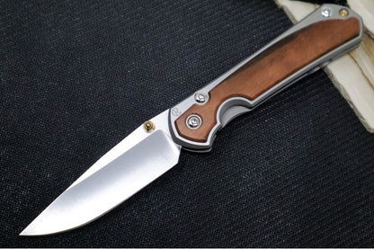 Chris Reeve Knives Small Sebenza 31 - CPM-Magnacut Steel / Polished Drop Point / Macassar Ebony Inlay (A1)