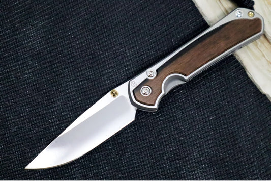 Chris Reeve Knives Small Sebenza 31 - CPM-Magnacut Steel / Polished Drop Point / Macassar Ebony Inlay (A2)