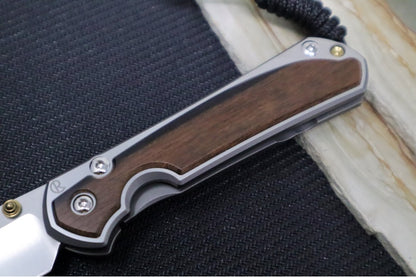 Chris Reeve Knives Small Sebenza 31 - CPM-Magnacut Steel / Polished Drop Point / Macassar Ebony Inlay (A2)