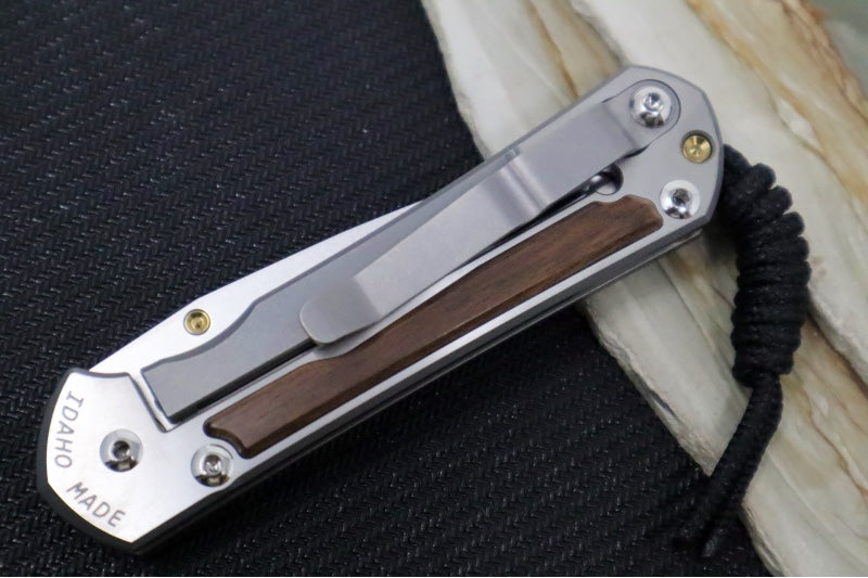 Chris Reeve Knives Small Sebenza 31 - CPM-Magnacut Steel / Polished Drop Point / Macassar Ebony Inlay (A2)