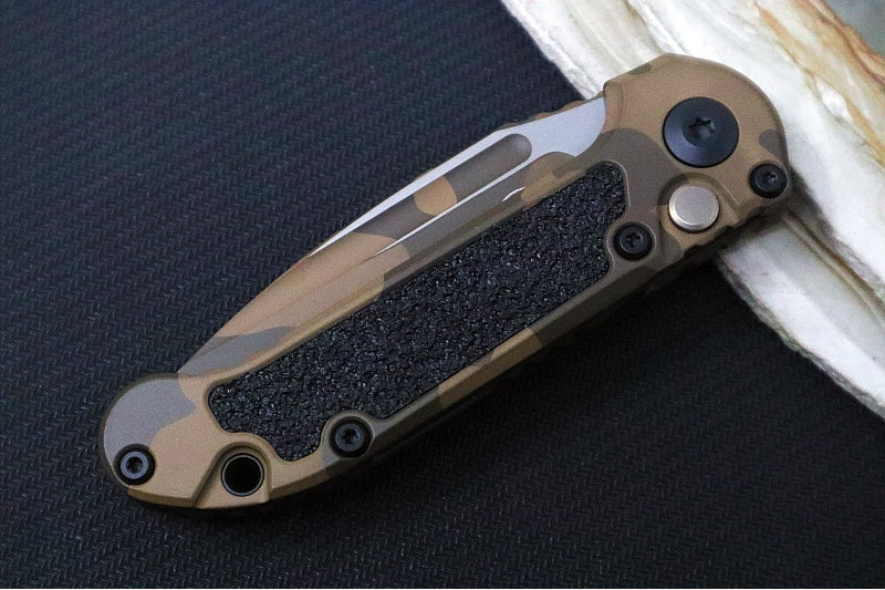 Microtech L.U.D.T Gen III Signature Series - Badlands Camo Finish / Clip Point Blade / Badlands Camo Aluminum Handle & Textured Inlay / Black Hardware 1135-1BCNS-Z4 - Northwest Knives