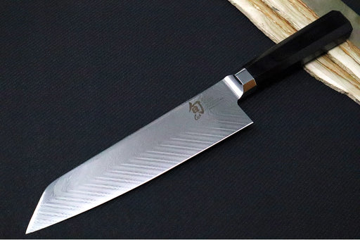 Shun Dual-Core - 8" Kiritsuke - Herringbone 71 Layered Damascus - Ebony Pakkawood Octagon Handle - Made in Seki City, Japan - Northwest Knives