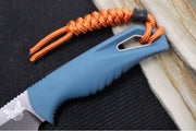 Benchmade 18050 Intersect Fixed Blade - CPM-Magnacut Steel / Drop Point Steel / Depth Blue Santoprene Handle / Sonar Gray Injection Molded Sheath - Northwest Knives