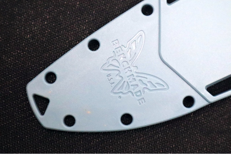 Benchmade 18040S Undercurrent Fixed Blade - CPM-Magnacut Steel / Sheepsfoot Blade with Partial Serrates / Depth Blue Santoprene Handle / Sonar Gray Injection Molded Sheath - Northwest Knives