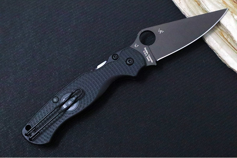 Spyderco Paramilitary 2 Lightweight - Black FRN Handle / Black Blade / BD1N Steel - C81PBBK2 - Northwest Knives