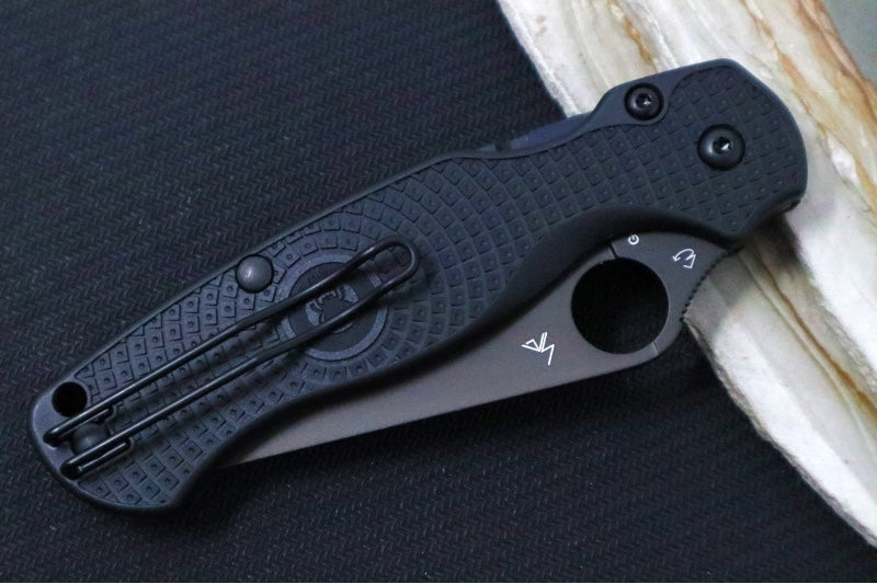 Spyderco Paramilitary 2 Lightweight - Black FRN Handle / Black Blade / BD1N Steel - C81PBBK2 - Northwest Knives