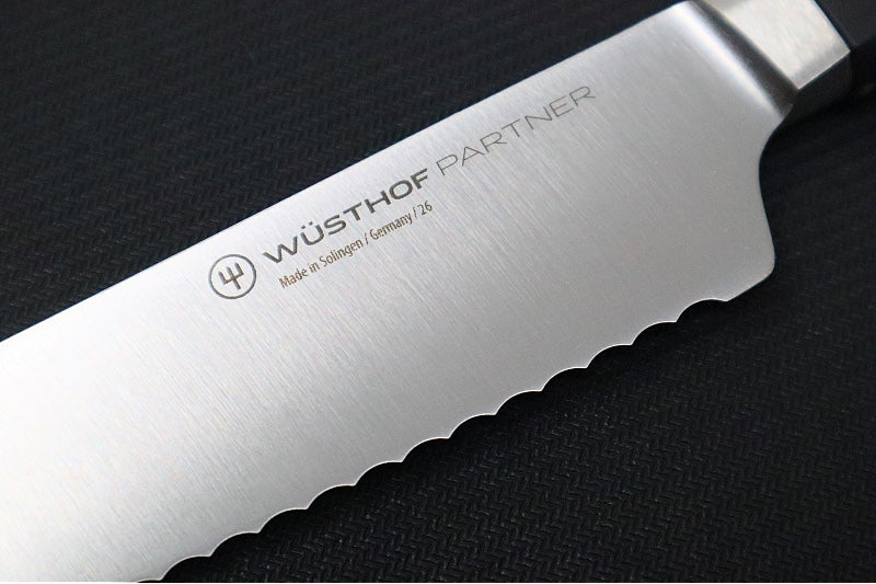 Wusthof Partner - 8" Bread Knife - Fully forged German stainless steel (X50 CrMoV 15) - Made in Solingen, Germany - Northwest Knives