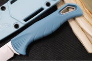 Benchmade 18020 Fishcrafter 9" Fixed Blade - CPM-Magnacut Steel / Trailing Point Blade / Depth Blue Santoprene Handle / Sonar Gray Injection Molded Sheath - Northwest Knives
