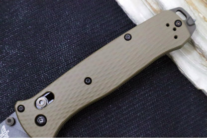 Benchmade 537SGY-03 Bailout Custom - Flat Dark Earth Cerakote Aluminum Handle / Tanto Blade / CPM-M4 Steel