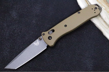 Benchmade 537GY-03 Bailout Custom - Flat Dark Earth Cerakote Aluminum Handle / Tanto Blade / CPM-M4 Steel