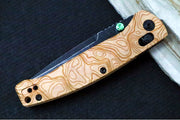 Hogue Knives Wood Series Mysto - Blackwash Finish / Clip Point Blade / CPM-Magnacut Steel / Topographic Maple Valley Richlite Handles / AXIS Lock 24459 - Northwest Knives