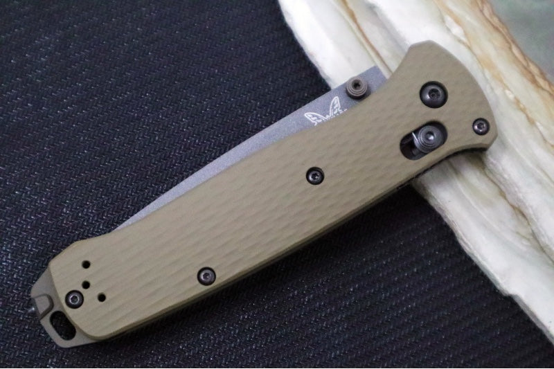 Benchmade 537GY-03 Bailout Custom - Flat Dark Earth Cerakote Aluminum Handle / Tanto Blade / CPM-M4 Steel