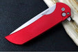 Pro Tech Mordax - Drop Point / Stonewashed CPM-20CV blade / Red Aluminum Handle MX101-RED - Northwest Knives