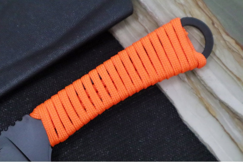 Toor Knives Merlin Gut Hooker Fixed Blade - Black Finished Blade / CPM-154 Steel / Blaze Orange Handle / Kydex Sheath 850061338051 - Northwest Knives