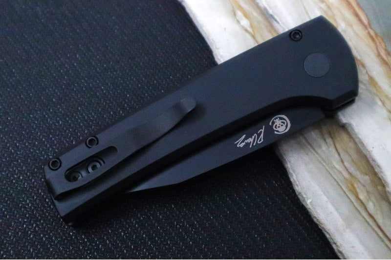 Pro Tech Chaves Scapegoat Compact Auto SWAT - Black Anodized Aluminum Handle / Clip Point Blade / CPM-MagnaMax Steel RCS1103-SWAT - Northwest Knives