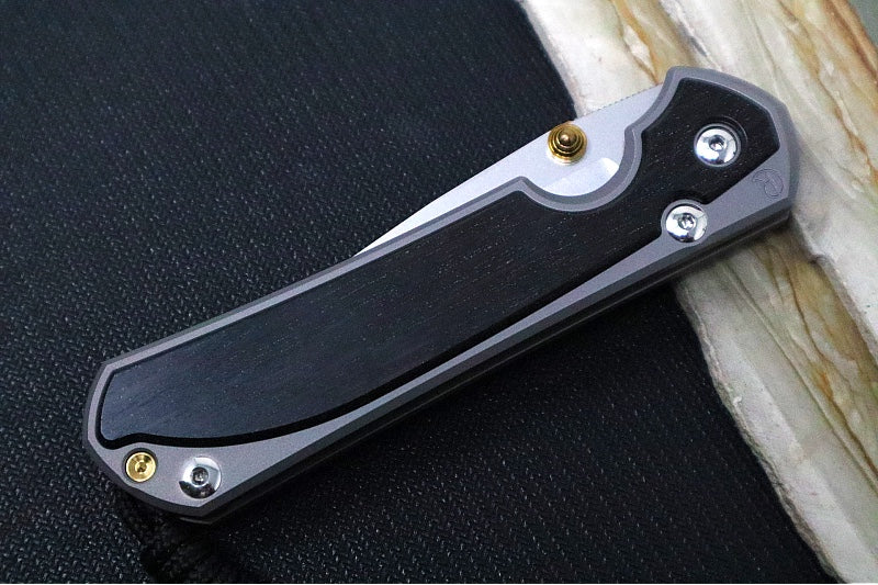 Chris Reeve Large Sebenza 31 - Drop Point Blade / Bog Oak Inlay / CPM-Magnacut Steel (A2) L31-1100 - Northwest Knives
