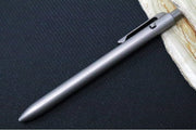 Tactile Turn Side Click Standard Pen - Stonewashed Titanium Handle / Titanium Clip - Northwest Knives