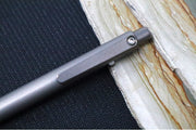 Tactile Turn Side Click Standard Pen - Stonewashed Titanium Handle / Titanium Clip - Northwest Knives