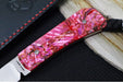 Jack Wolf Knives Pioneer FIXedc Knife - Red Abalone Handle / Drop Point Blade / CPM-S90V Steel / Satin Finish - Northwest Knives