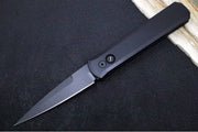 Pro Tech Godfather Operator Auto - Black Aluminum Handle / Black Blade / Tritium Push Button 921-OPERATOR - Northwest Knives