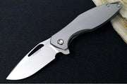 Koenig Mini Arius - Standard with Patterned Handle - Burnished Blade with Polished Flats - Silver Spacer & Satin Hardware (Gen 1) - Northwest Knives