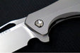 Koenig Mini Arius - Standard with Patterned Handle - Burnished Blade with Polished Flats - Silver Spacer & Satin Hardware (Gen 1) - Northwest Knives