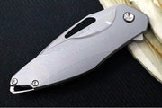 Koenig Mini Arius - Standard with Patterned Handle - Burnished Blade with Polished Flats - Silver Spacer & Satin Hardware (Gen 1) - Northwest Knives